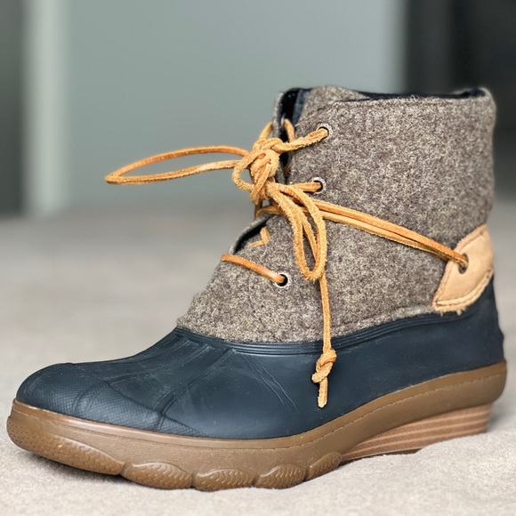 Sperry Saltwater Emboss Wool Boot - Picture 1 of 4